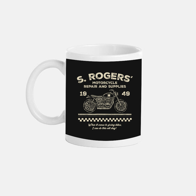 Rogers Motorcycle Repair-None-Mug-Drinkware-glitchygorilla