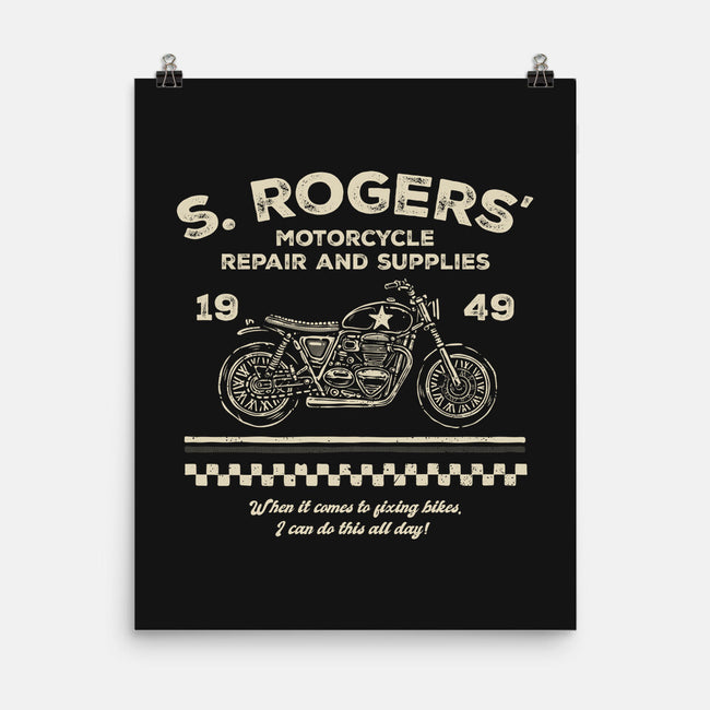 Rogers Motorcycle Repair-None-Matte-Poster-glitchygorilla