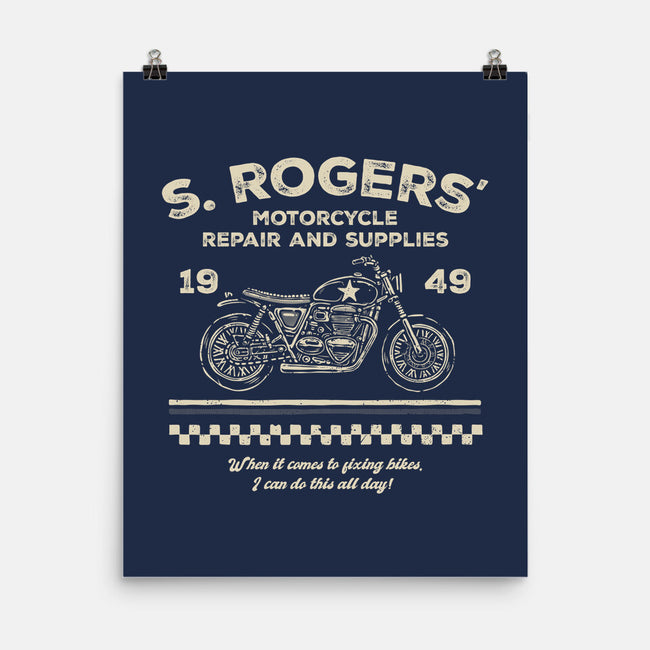 Rogers Motorcycle Repair-None-Matte-Poster-glitchygorilla