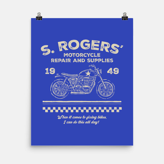 Rogers Motorcycle Repair-None-Matte-Poster-glitchygorilla