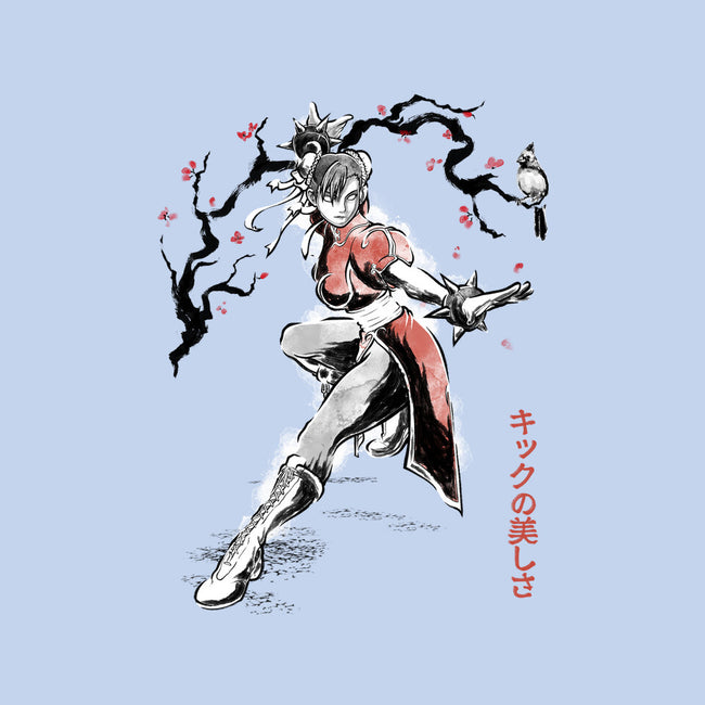 The Kicking Beauty Sumi-E-None-Glossy-Sticker-Astrobot Invention