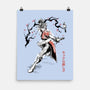 The Kicking Beauty Sumi-E-None-Matte-Poster-Astrobot Invention