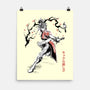 The Kicking Beauty Sumi-E-None-Matte-Poster-Astrobot Invention