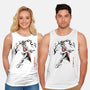 The Kicking Beauty Sumi-E-Unisex-Basic-Tank-Astrobot Invention