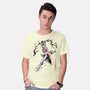 The Kicking Beauty Sumi-E-Mens-Basic-Tee-Astrobot Invention