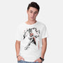 The Kicking Beauty Sumi-E-Mens-Basic-Tee-Astrobot Invention