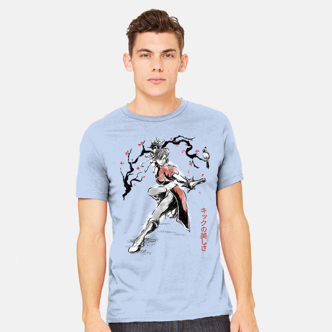 The Kicking Beauty Sumi-E-Mens-Heavyweight-Tee-Astrobot Invention