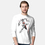 The Kicking Beauty Sumi-E-Mens-Long Sleeved-Tee-Astrobot Invention