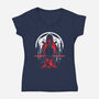 Shadow Lord-Womens-V-Neck-Tee-zascanauta