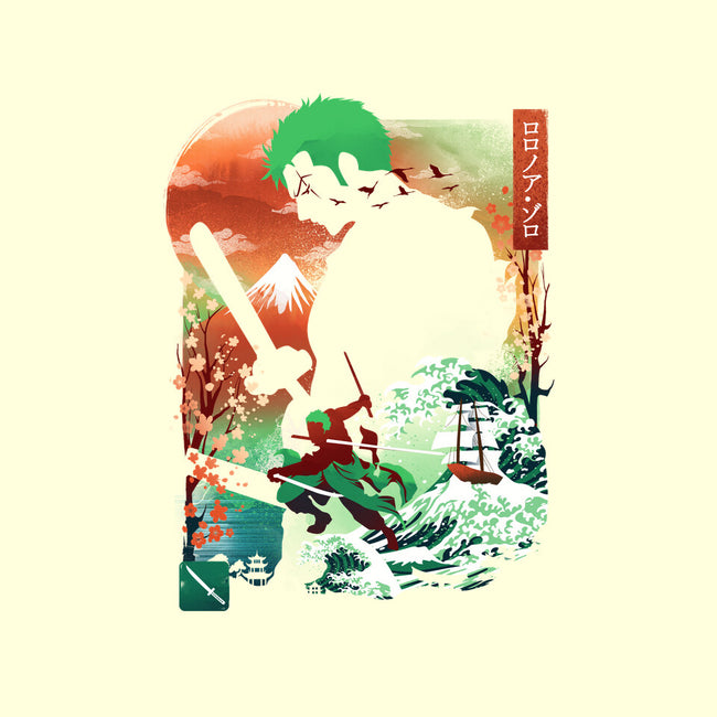 Ukiyo Master Swordman-None-Fleece-Blanket-dandingeroz