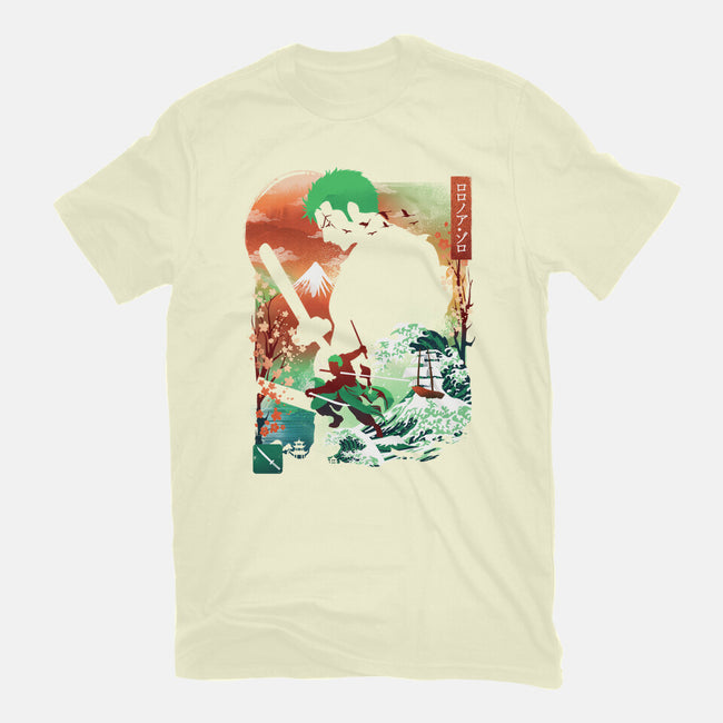 Ukiyo Master Swordman-Mens-Basic-Tee-dandingeroz
