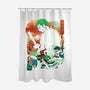 Ukiyo Master Swordman-None-Polyester-Shower Curtain-dandingeroz