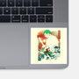 Ukiyo Master Swordman-None-Glossy-Sticker-dandingeroz