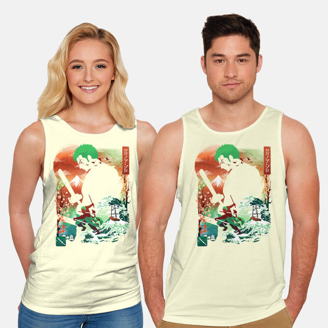 Ukiyo Master Swordman-Unisex-Basic-Tank-dandingeroz