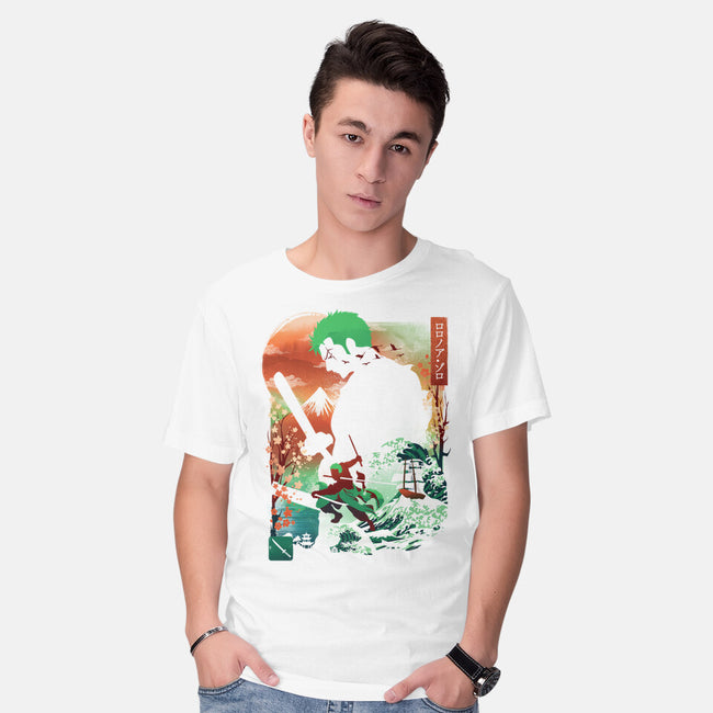 Ukiyo Master Swordman-Mens-Basic-Tee-dandingeroz