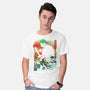 Ukiyo Master Swordman-Mens-Basic-Tee-dandingeroz