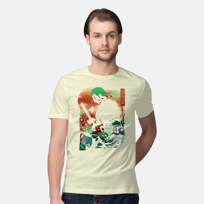 Ukiyo Master Swordman-Mens-Premium-Tee-dandingeroz