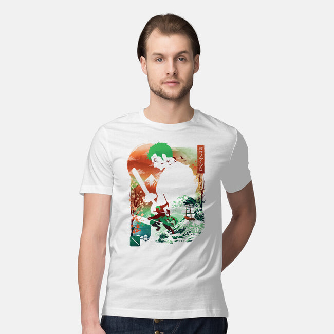 Ukiyo Master Swordman-Mens-Premium-Tee-dandingeroz