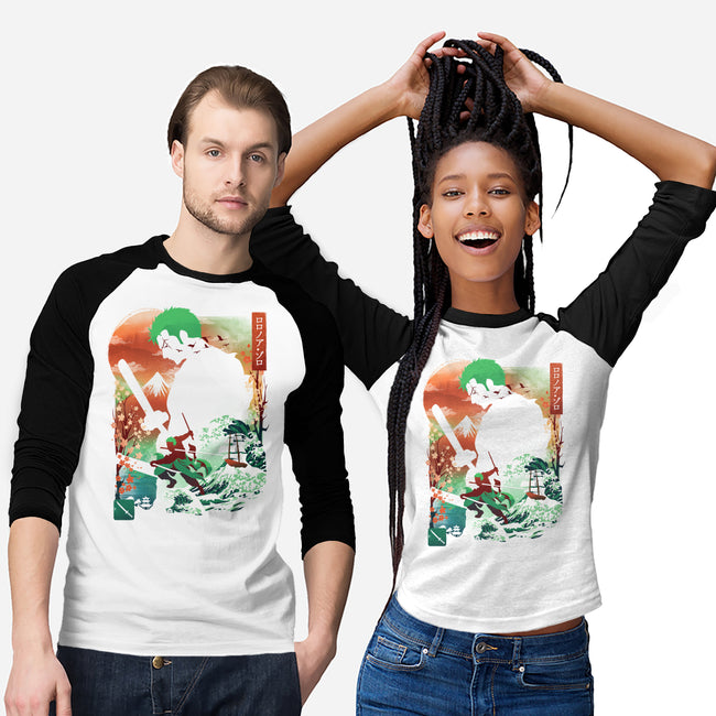 Ukiyo Master Swordman-Unisex-Baseball-Tee-dandingeroz