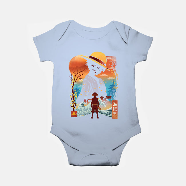 Ukiyo King Pirate-Baby-Basic-Onesie-dandingeroz