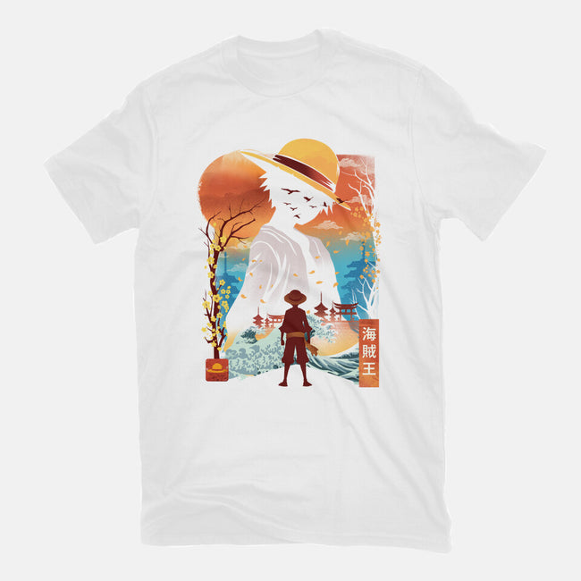 Ukiyo King Pirate-Mens-Basic-Tee-dandingeroz