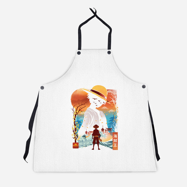 Ukiyo King Pirate-Unisex-Kitchen-Apron-dandingeroz