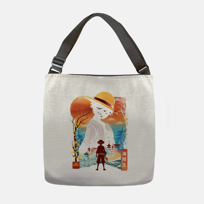 Ukiyo King Pirate-None-Adjustable Tote-Bag-dandingeroz