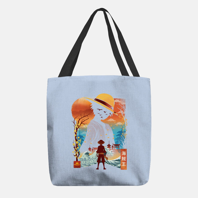 Ukiyo King Pirate-None-Basic Tote-Bag-dandingeroz