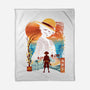 Ukiyo King Pirate-None-Fleece-Blanket-dandingeroz