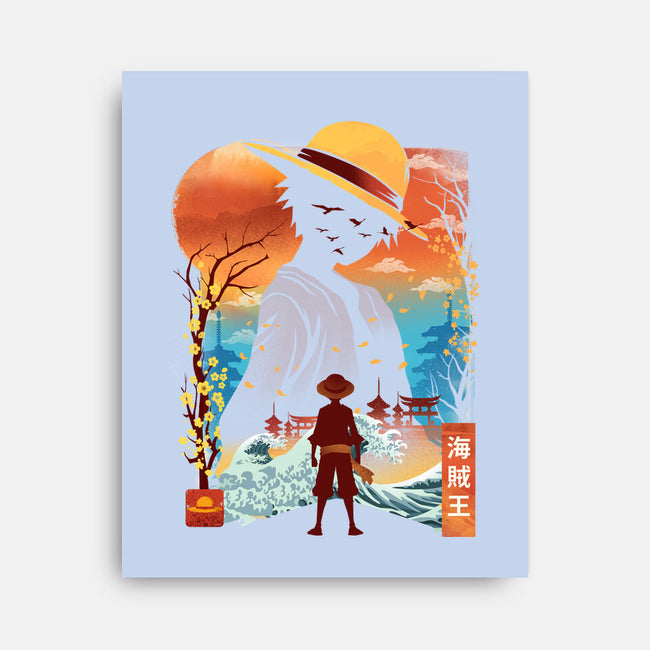 Ukiyo King Pirate-None-Stretched-Canvas-dandingeroz