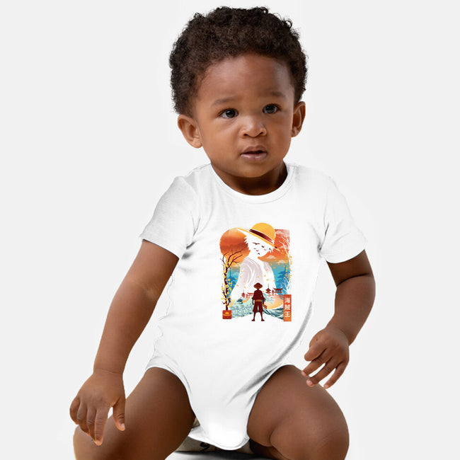 Ukiyo King Pirate-Baby-Basic-Onesie-dandingeroz