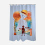 Ukiyo King Pirate-None-Polyester-Shower Curtain-dandingeroz