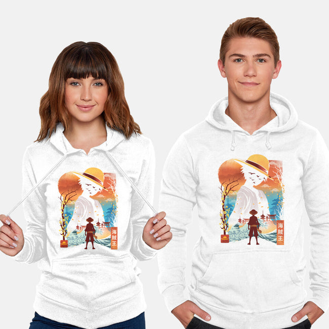 Ukiyo King Pirate-Unisex-Pullover-Sweatshirt-dandingeroz