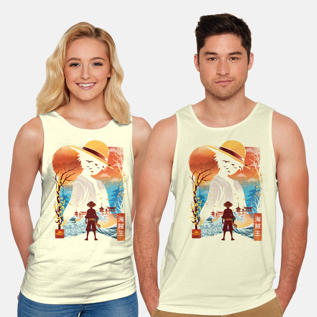Ukiyo King Pirate-Unisex-Basic-Tank-dandingeroz