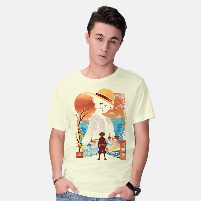 Ukiyo King Pirate-Mens-Basic-Tee-dandingeroz