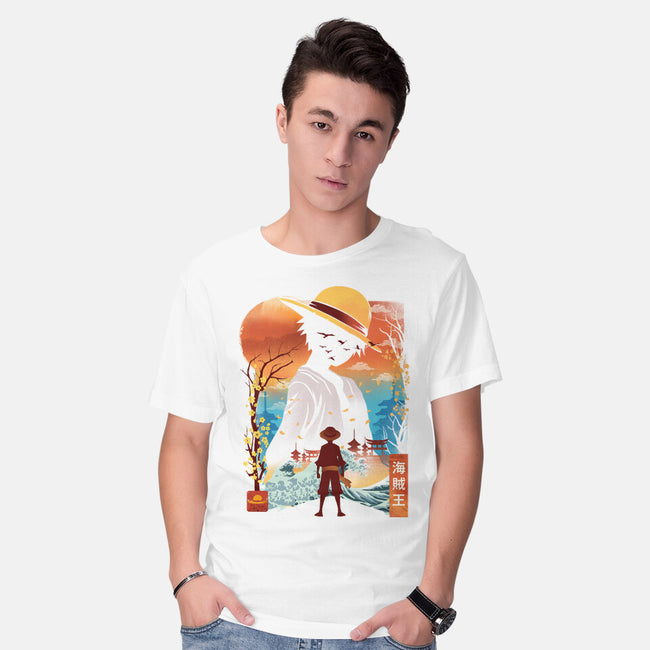 Ukiyo King Pirate-Mens-Basic-Tee-dandingeroz