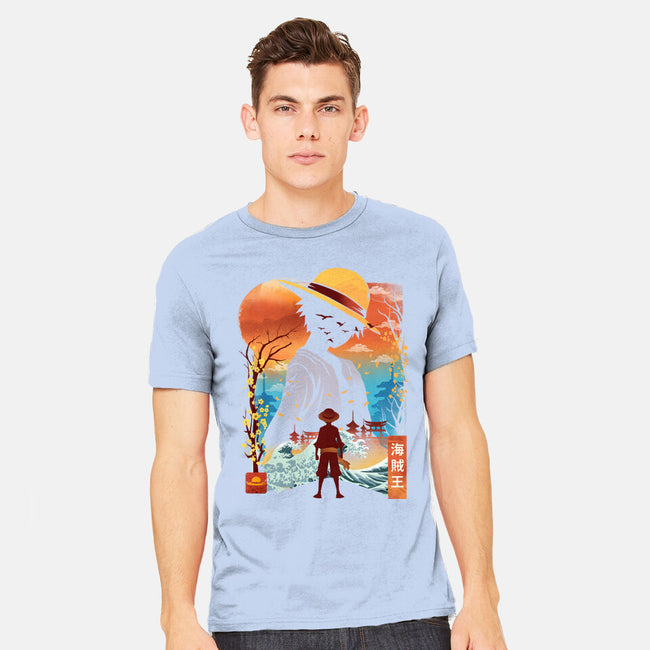 Ukiyo King Pirate-Mens-Heavyweight-Tee-dandingeroz