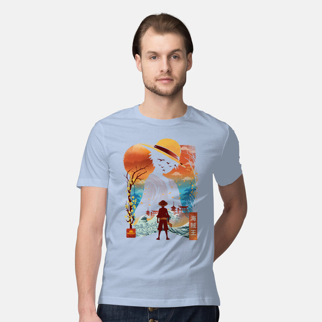 Ukiyo King Pirate-Mens-Premium-Tee-dandingeroz