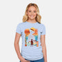 Ukiyo King Pirate-Womens-Fitted-Tee-dandingeroz