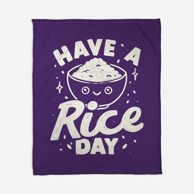 Have A Rice Day-None-Fleece-Blanket-tobefonseca