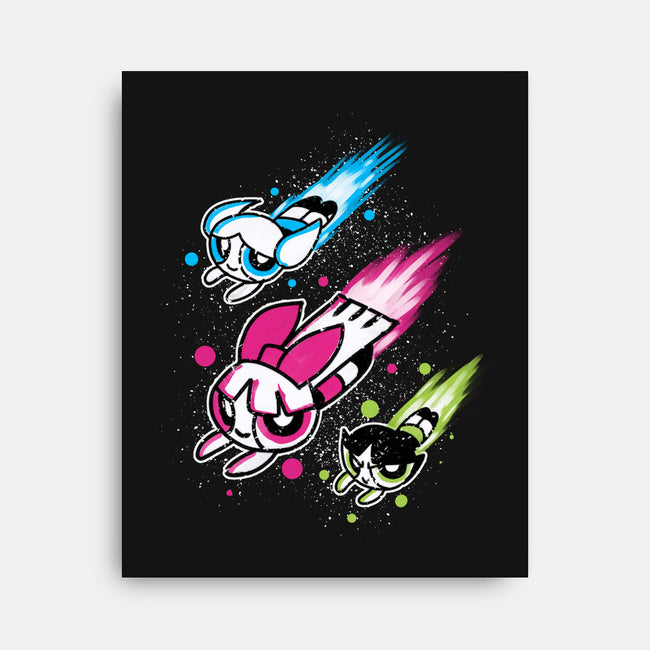 Super Color Girls-None-Stretched-Canvas-nickzzarto