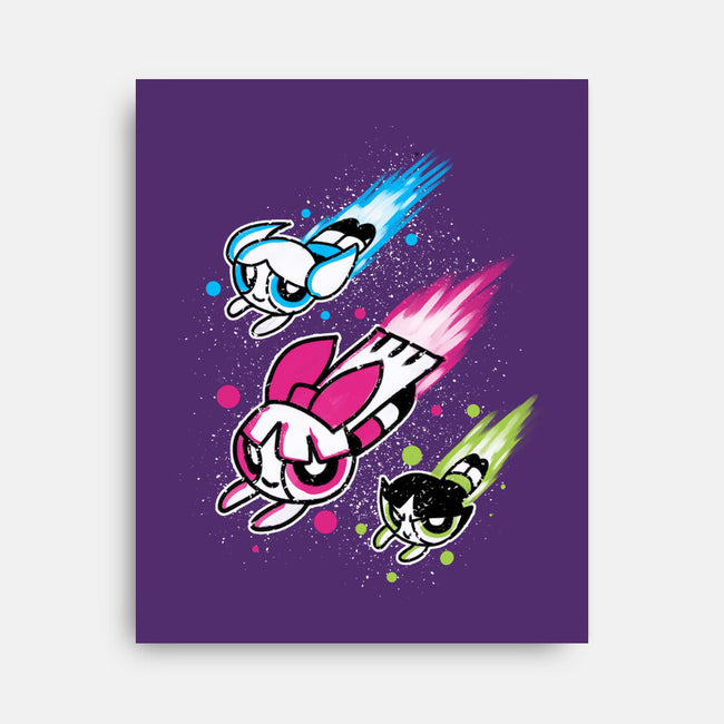 Super Color Girls-None-Stretched-Canvas-nickzzarto