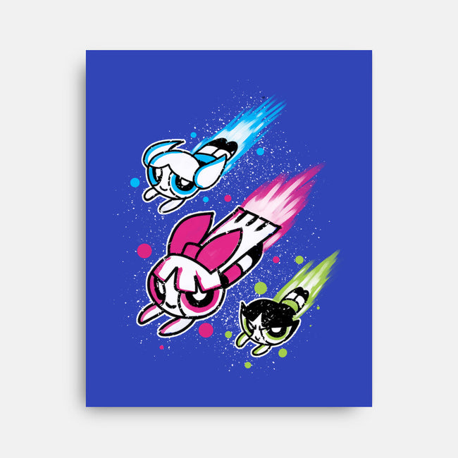 Super Color Girls-None-Stretched-Canvas-nickzzarto