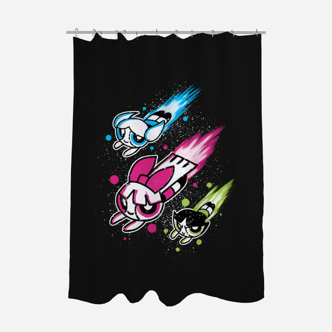 Super Color Girls-None-Polyester-Shower Curtain-nickzzarto