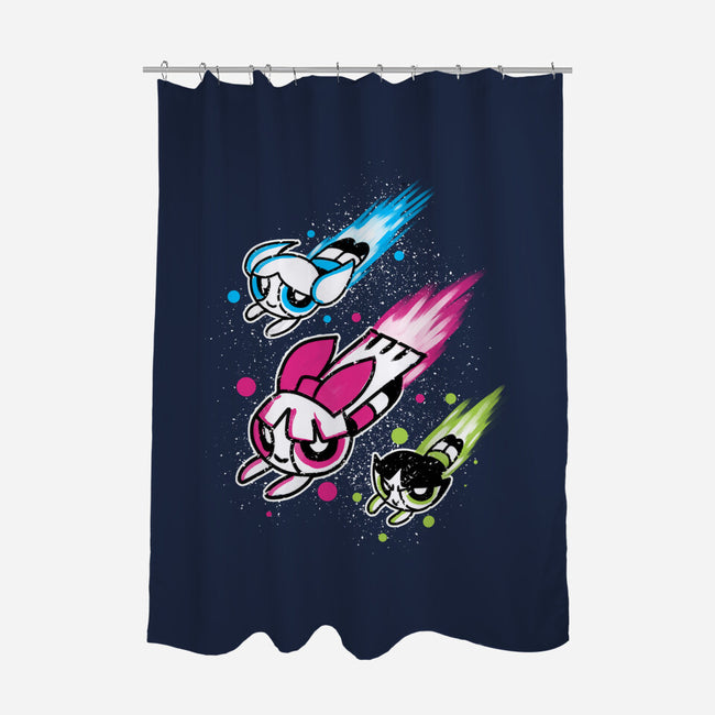 Super Color Girls-None-Polyester-Shower Curtain-nickzzarto