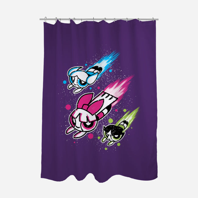 Super Color Girls-None-Polyester-Shower Curtain-nickzzarto