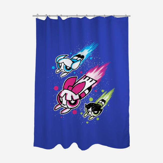 Super Color Girls-None-Polyester-Shower Curtain-nickzzarto