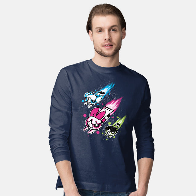 Super Color Girls-Mens-Long Sleeved-Tee-nickzzarto