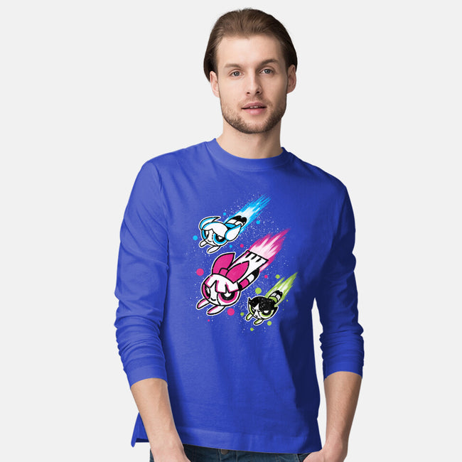 Super Color Girls-Mens-Long Sleeved-Tee-nickzzarto