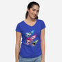 Super Color Girls-Womens-V-Neck-Tee-nickzzarto